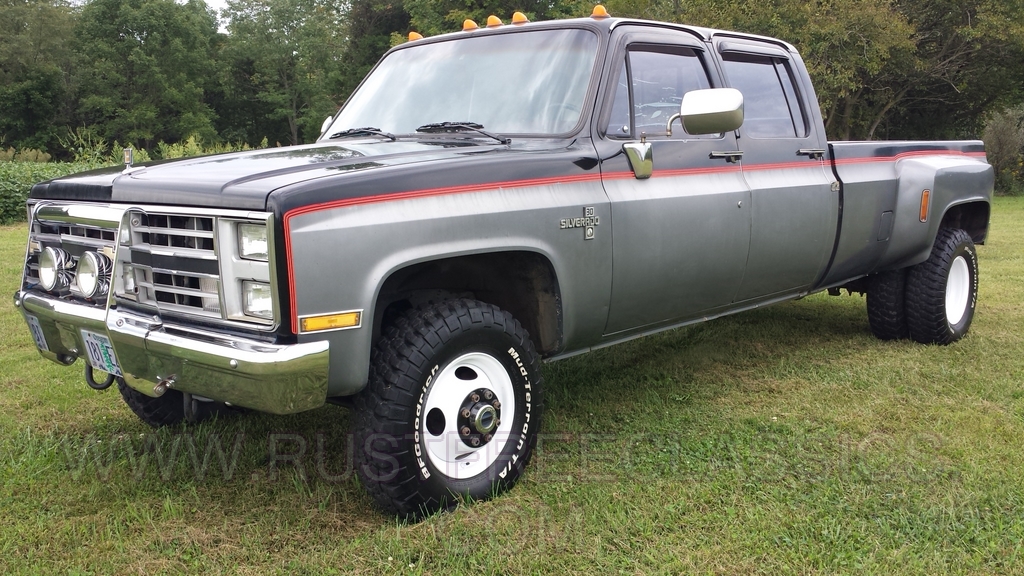 1987 87 Chevrolet Chevy K30 V30 1 One Ton 4x4 Four Wheel Drive Crew Cab